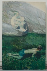 Alexandre Lenoir, Les Cévennes, 2014, acrylique sur toile, 309x197 cm, courtesy Farideh Cadot & the artist