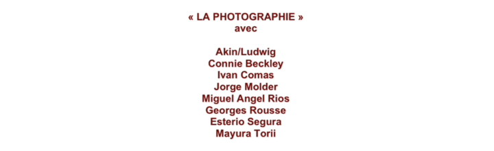 « PHOTOGRAPHIE »